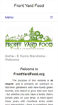 Mobile Screenshot of frontyardfood.org